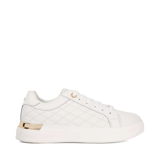 Elba Textured Lace-Up Platform Trainers