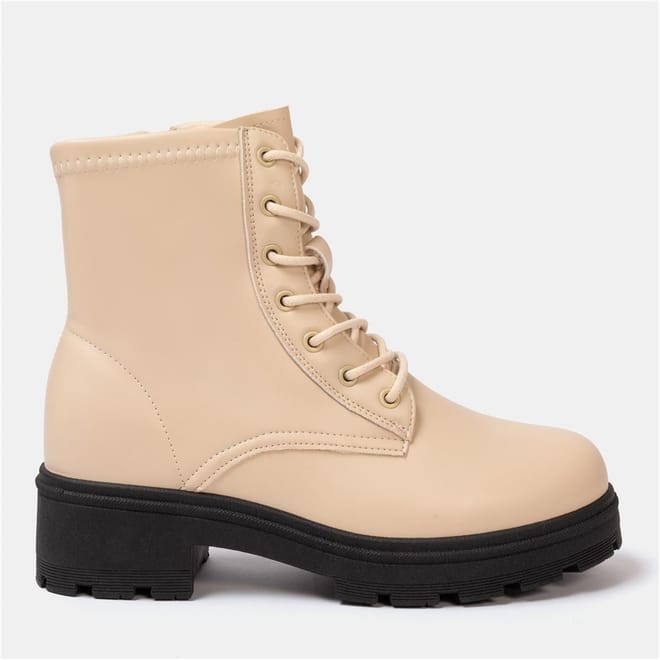 Womens Saw It First Biker Ankle Boots