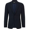 Solid Patterned Lapel Collared Blazer