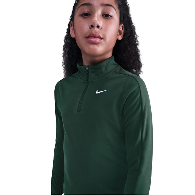Older Girls Dri Fit Long Sleeve Half Zip