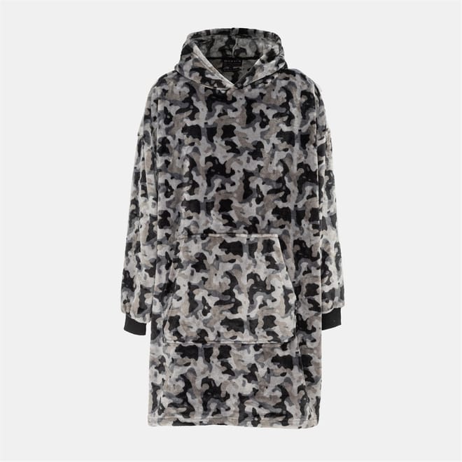 Mens Snuggle Hoodie Camo Pattern