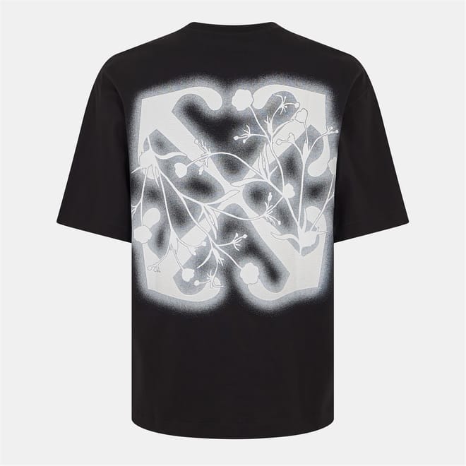 Flower Crew Neck Short Sleeve T-Shirt