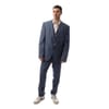 Solid Patterned Notch Collared Suit Jacket