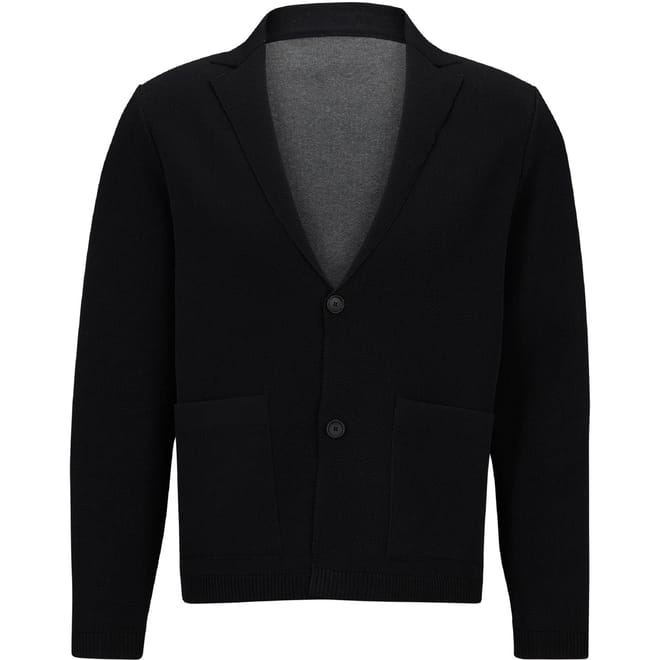 Lapel Collar Long Sleeve Regular Fit Sweater
