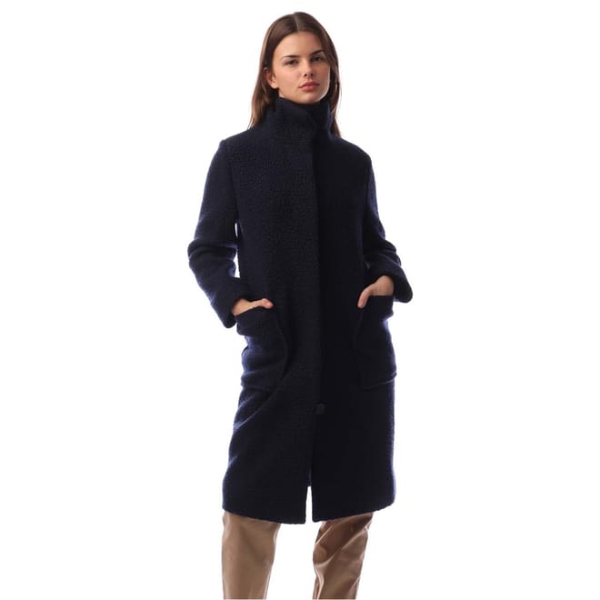 Solid Patterned Regular Fit Jacket with Pockets