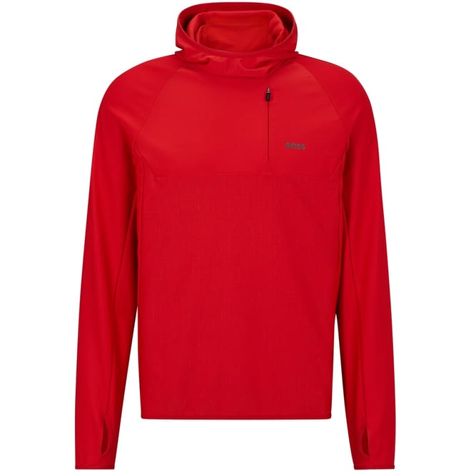 Funnel Neck Raglan Sleeve Sweatshirt