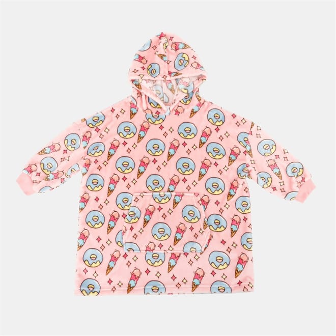 Snuggle Hoodie Ice Cream Pattern Junior Girls