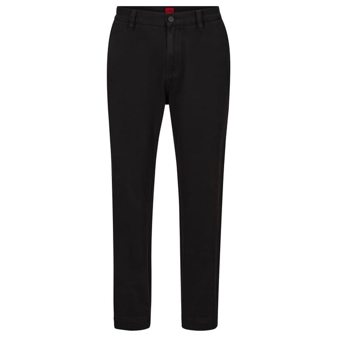 Zeebo233d Solid Patterned Straight Trousers