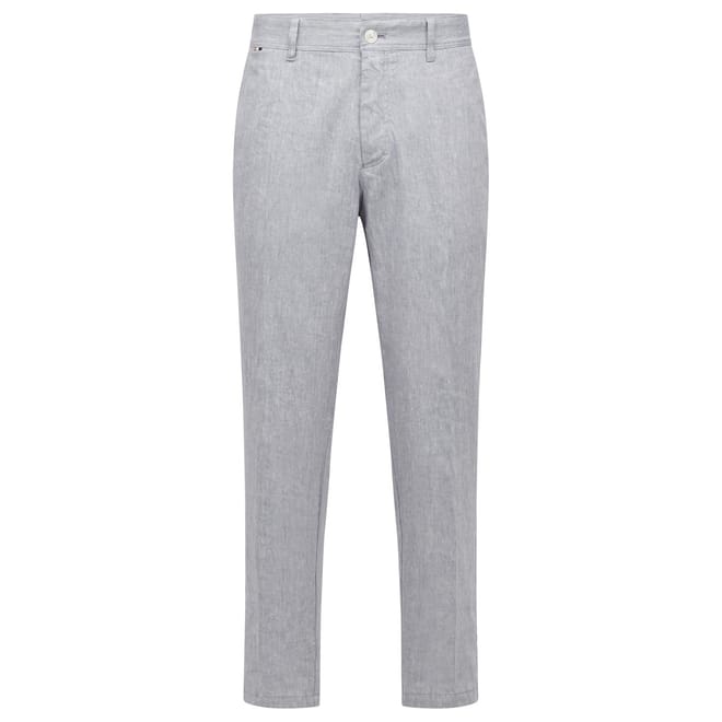 Perin Solid Patterned Straight Chinos