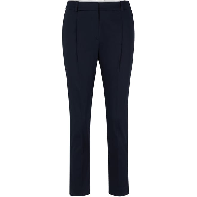 Tetida Solid Patterned Slim Chinos