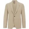 Solid Patterned Lapel Collared Blazer
