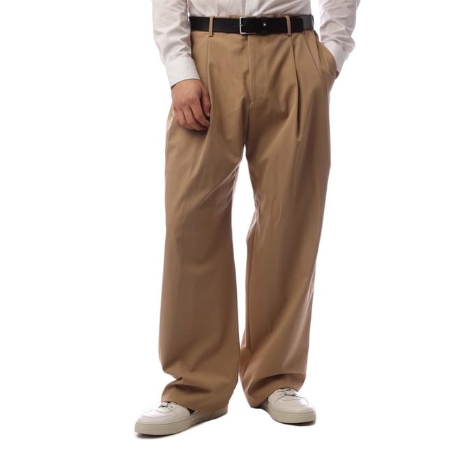 Karliea Solid Patterned Wide Leg Trousers