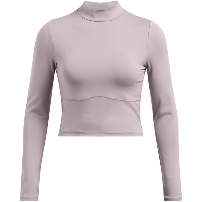 Mock Neck Long Sleeve Slim Fit T-Shirt