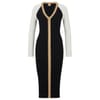 Long Sleeve Knitted Bodycon Dress