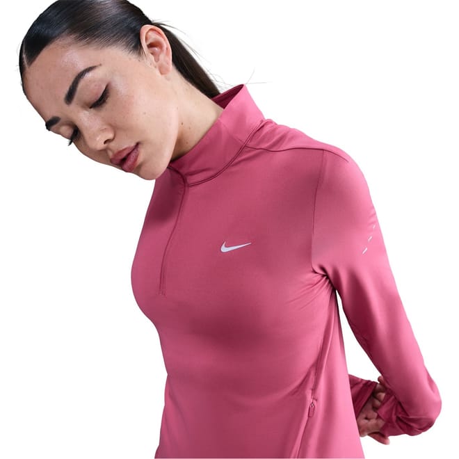 Womens Swift 1 4 Zip Running Top