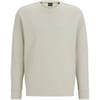 Crew Neck Ribbed Collar Raglan Sleeve Sweatshirt