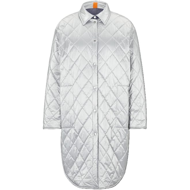 Regular Fit Curved Hem Shirt Jacket