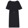 Daleah Boat Neck Short Sleeve Knee Length Dress