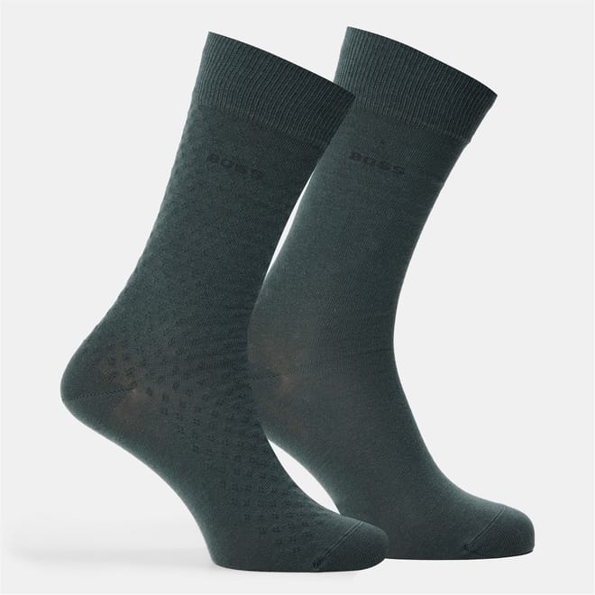 2 Pack Minipattern Crew Socks