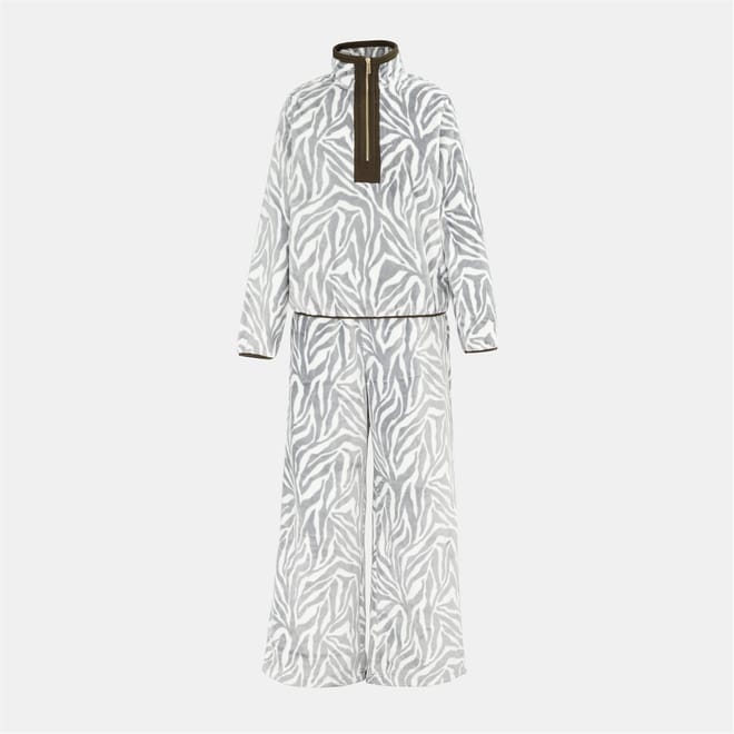 Fleece Funnel Neck Long Sleeve Pyjama Set