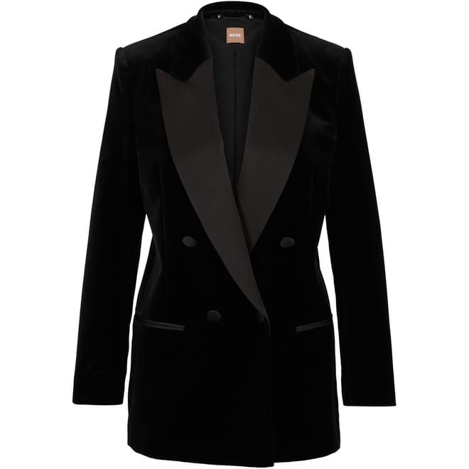 Jarmia1 Solid Patterned Blazer