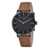 Staciie Leather Single Wrap Dress Analogue Watch