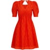 Dizziano V-Neck Short Sleeve Knee Length Dress