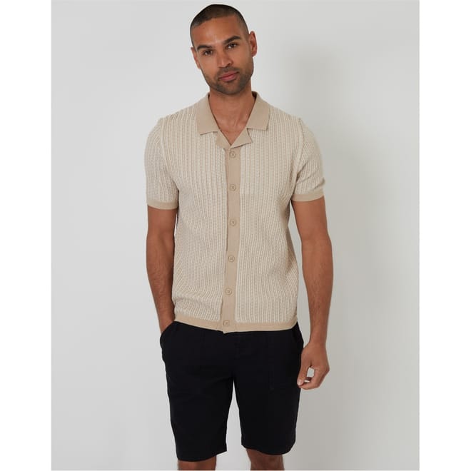 Ryeland Collared Neck Short Sleeve Shirt