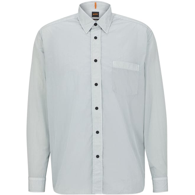 Collared Neck Point Collar Long Sleeve Shirt