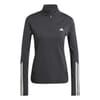 Hyperglam Zip Neck Long Sleeve Gym Top