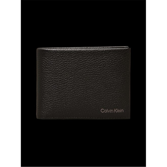 Warmth Textured Embossed Logo Bifold Wallet