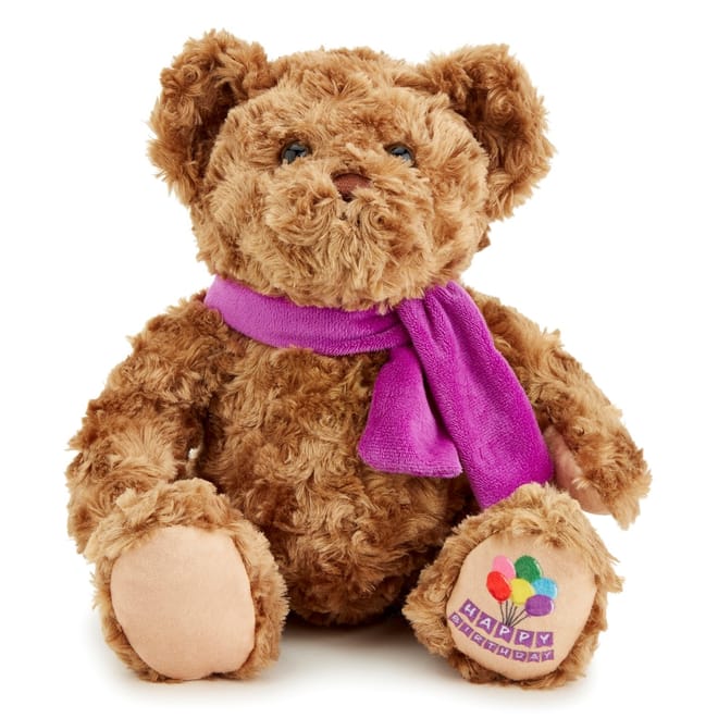 Happy Birthoodyay Classic Bear Soft Toy 25 cm