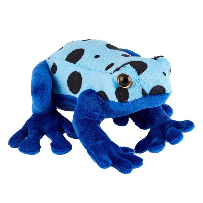 Blue Poison Dart Frog Soft Toy 20 cm