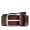 Leather Pin Buckle Belt with Logo