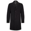 Hyde Solid Patterned Lapel Collared Trench Coat