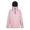 Womens Solid Patterned Hooded Anorak Jacket