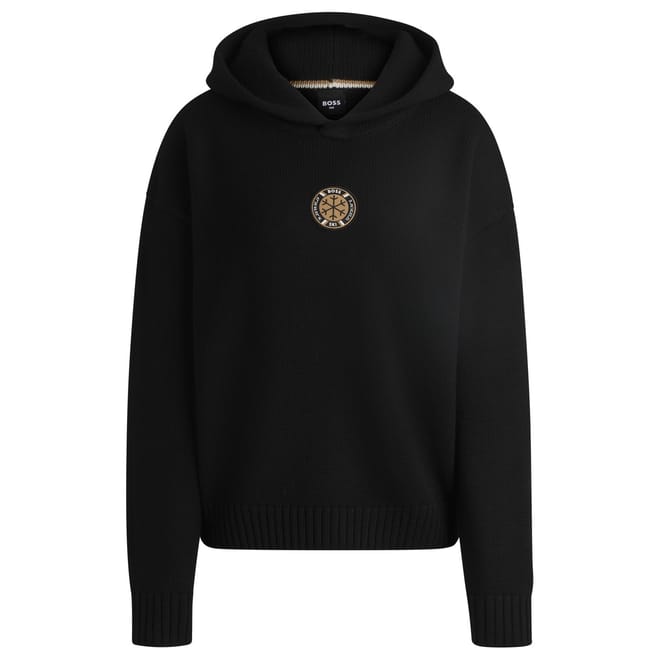 Flomita Hooded Neck Long Sleeve Oversize Sweater