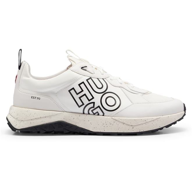 Kane Runn Logo Print Lace Up Trainers