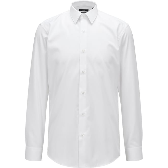 Regular Fit Long Sleeve Point Collar Shirt