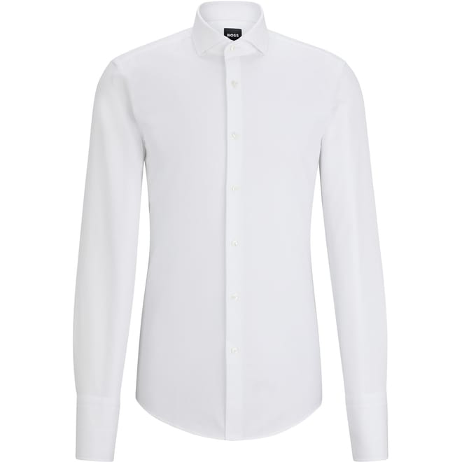 Spread Collar Long Sleeve Regular Fit Shirt