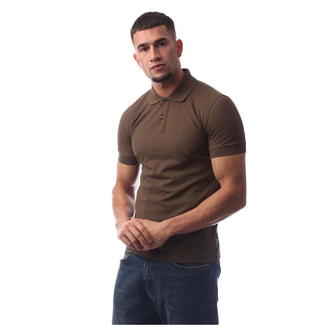 Collared Neck Short Sleeve Slim Fit Shirt