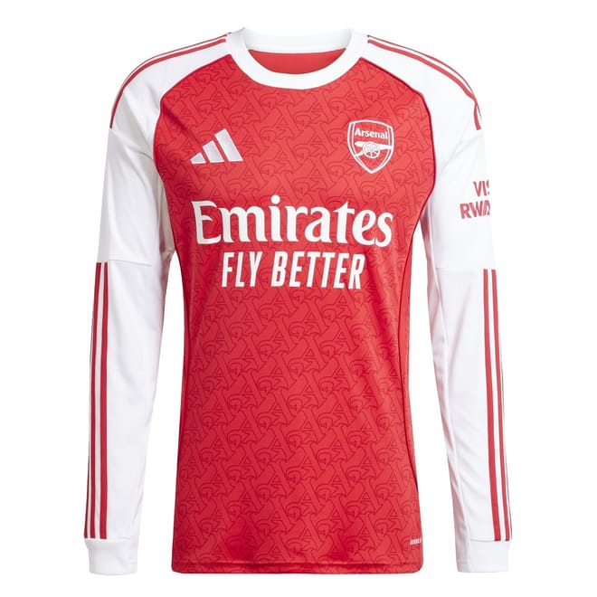 Mens Arsenal Long Sleeve Home Shirt 2025 2026