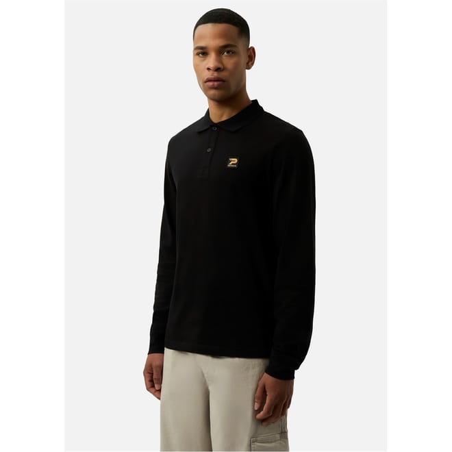 Luca Collared Long Sleeve Polo Shirt