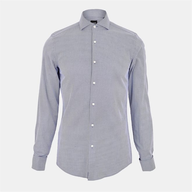 Spread Collar Long Sleeve Shirt