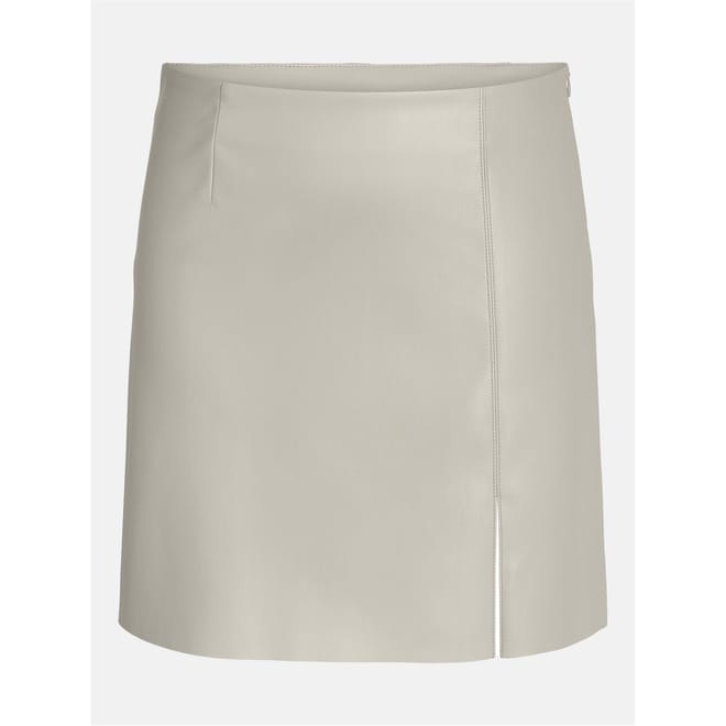 Pu Slit Skirt