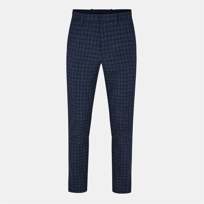 Jeffery Plaid Patterned Slim Fit Chinos