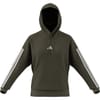 Essentials 3 Stripes Fleece Hoodie