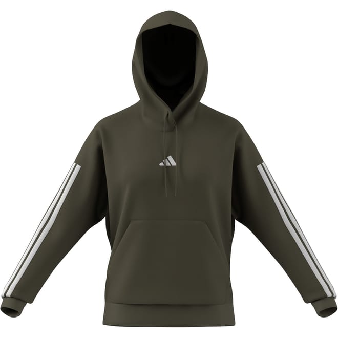 Essentials 3 Stripes Fleece Hoodie