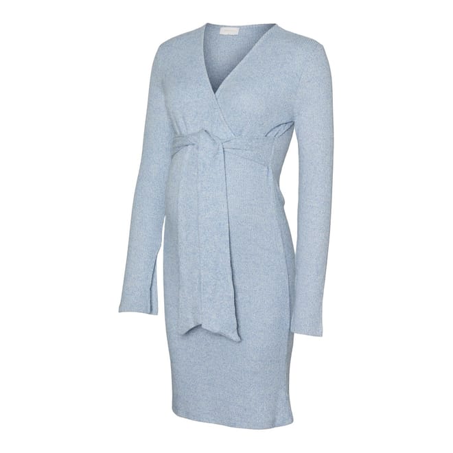 Mlaniset V-Neck Long Sleeve Knee Length Dress