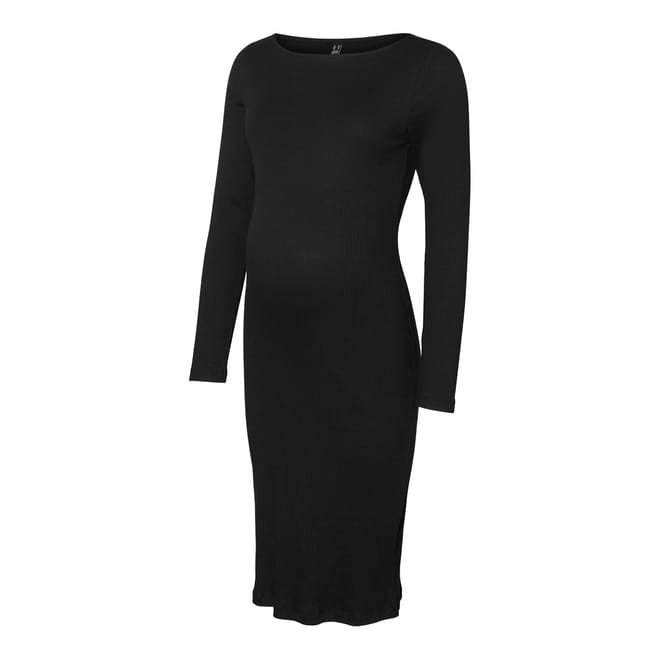 Vmmlavender Boat Neck Long Sleeve Midi Dress